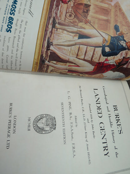 Burke's Genealogical and Heraldic History of The Landed Gentry 1952 book image 7