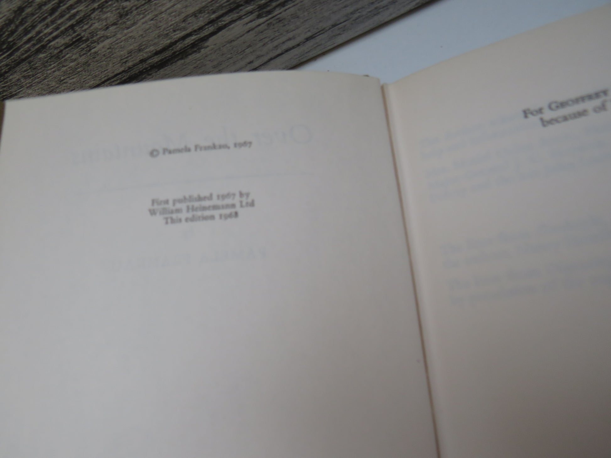 Over The Mountains A Novel By Pamela Frankau 1968 book image 5