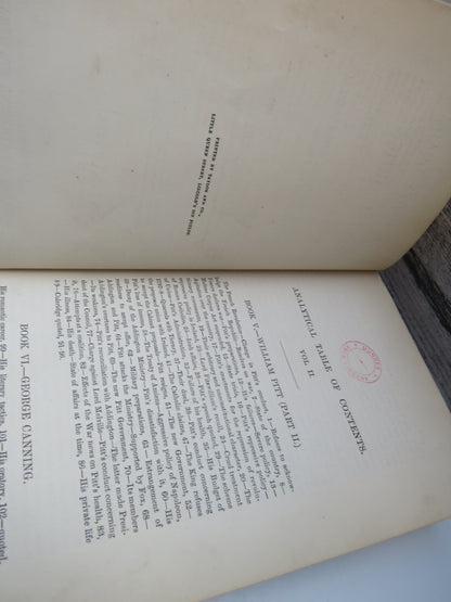 English Party Leaders and English Parties From Walpole To Peel By W.H. Davenport Adams In 2 Volumes 1878