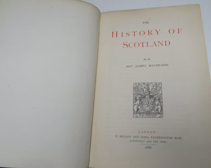 History of Scotland by the Rev. James MacKenzie, 1888 book image 4