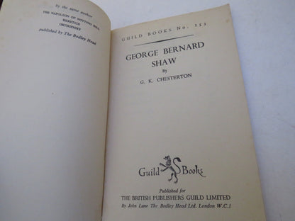 George Bernard Shaw By G. K. Chesterton 1949 book image 3