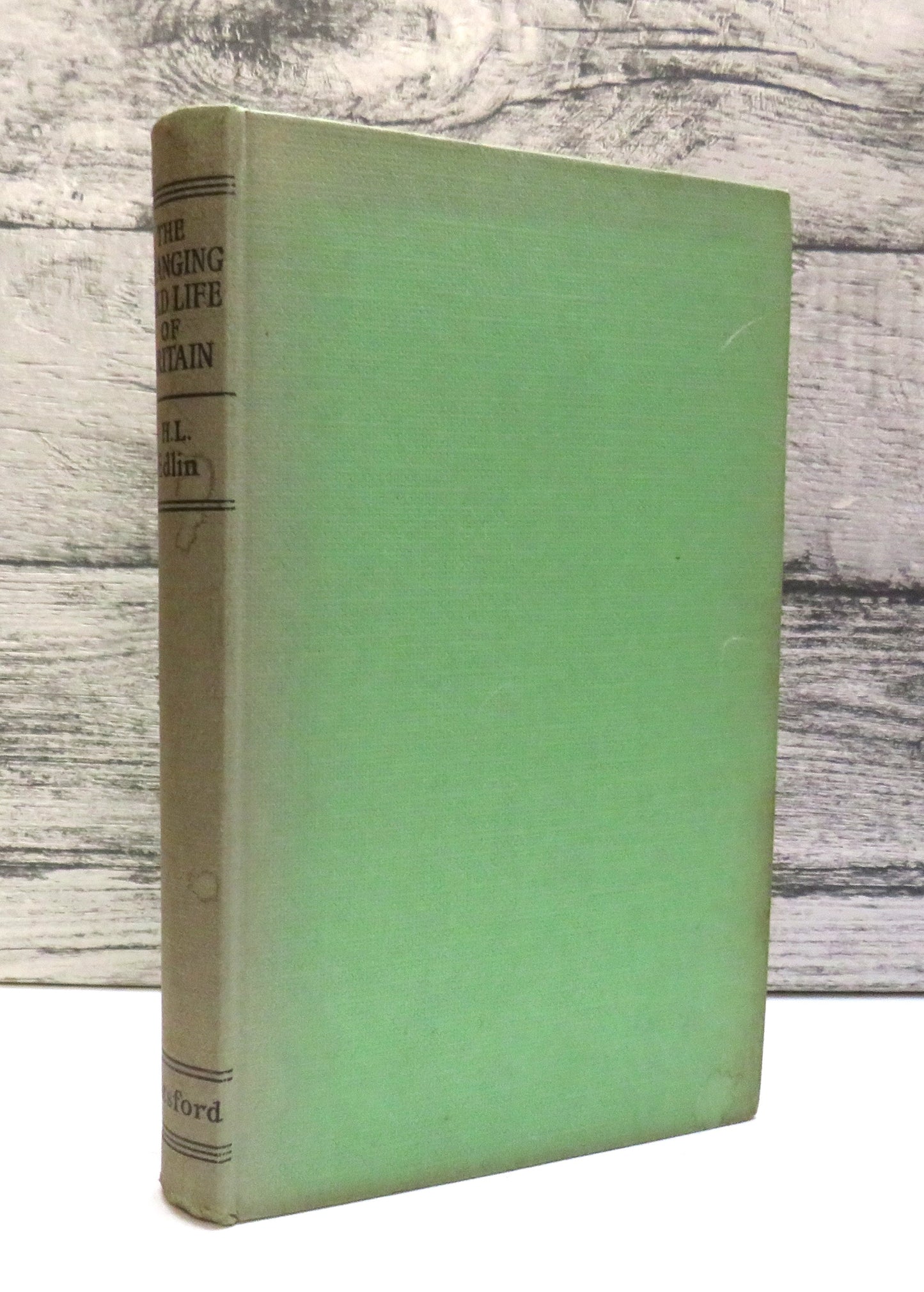 The Changing Wild Life of Britain By H. L. Edlin 1952 1st Edition book front cover