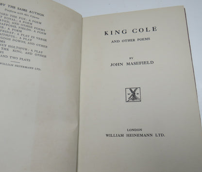 King Cole & Other Poems by John Masefield, 1923 book image 4