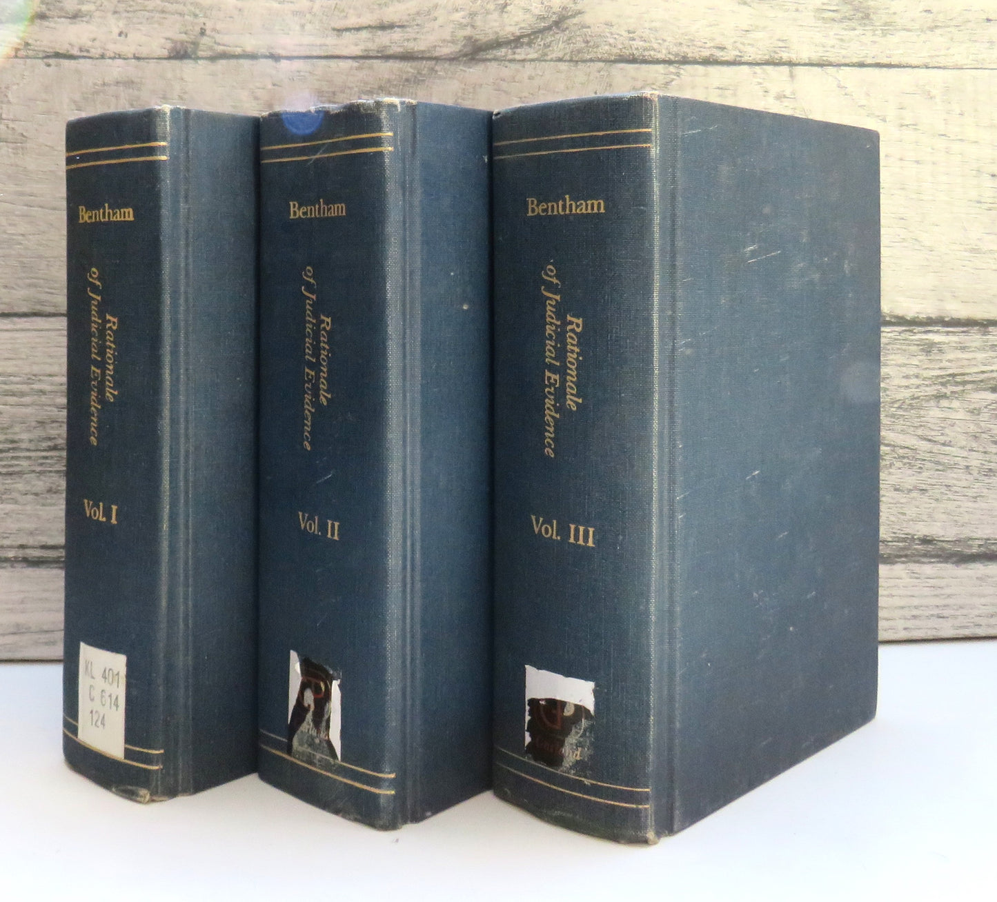 Jeremy Bentham Rationale of Judicial Evidence Vol I-III 1978