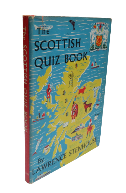 The Scottish Quiz Book by Lawrence Stenhouse, 1957 book front cover