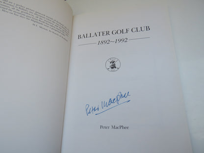 Ballater Golf Club 1892-1992 By Peter MacPhee Author Signed book image 3
