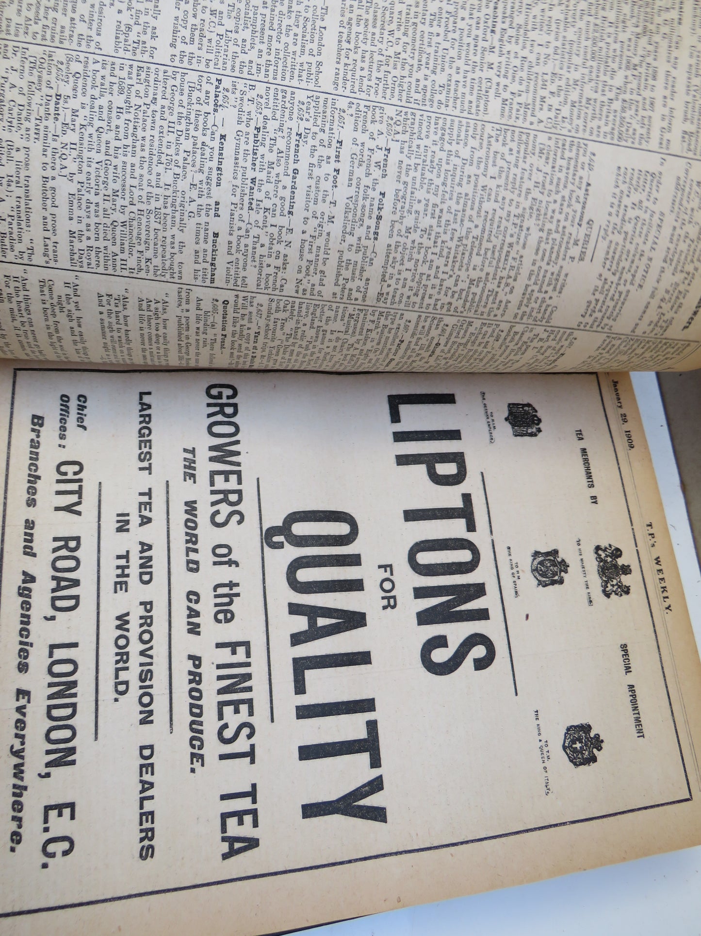 T.P.'s Weekly, Edited by T. P. O'Connor, M.P, Vol. XIII January 1st to June 25th 1909