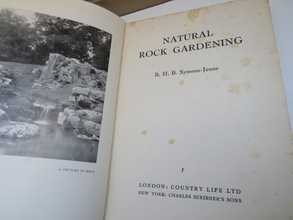 Natural Rock Gardening By B.H.B Symons-Jeune 1936 book image 5