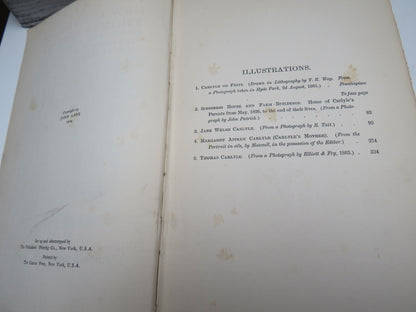 New Letters of Thomas Carlyle Edited and Annotated By Alexander Carlyle With Illustrations Volume II 1904