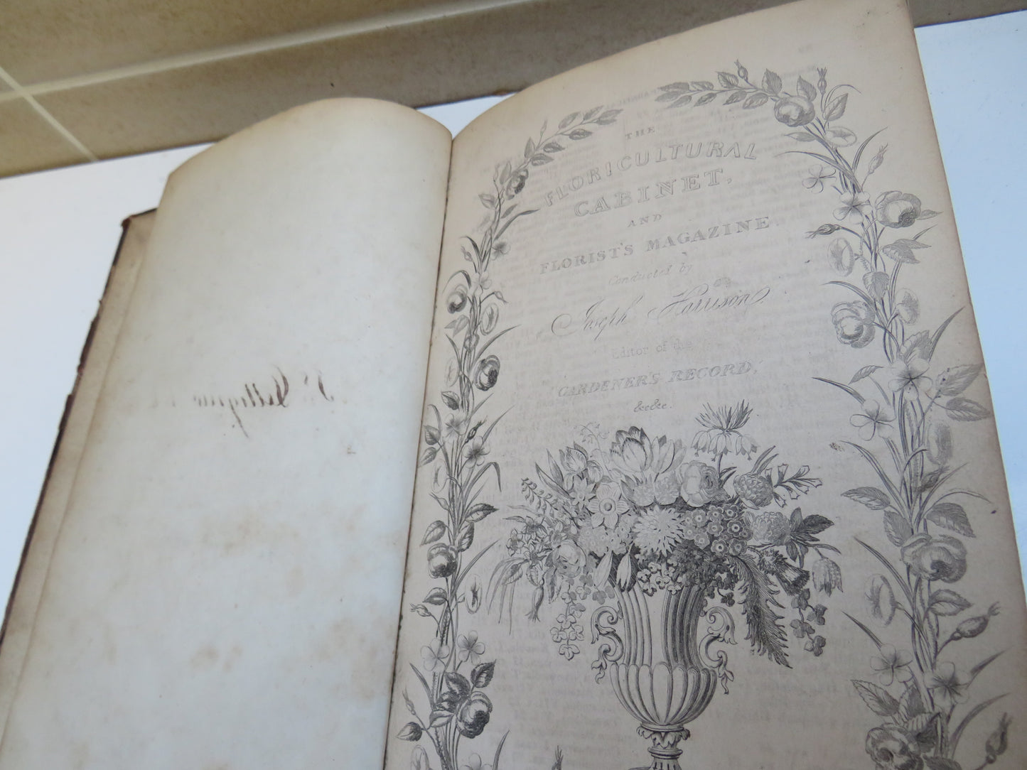 The Floricultural Cabinet and Florist's Magazine Conducted By Joseph Harrison 1840