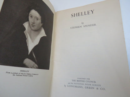 Shelley By Stephen Spender 1960 book image 5