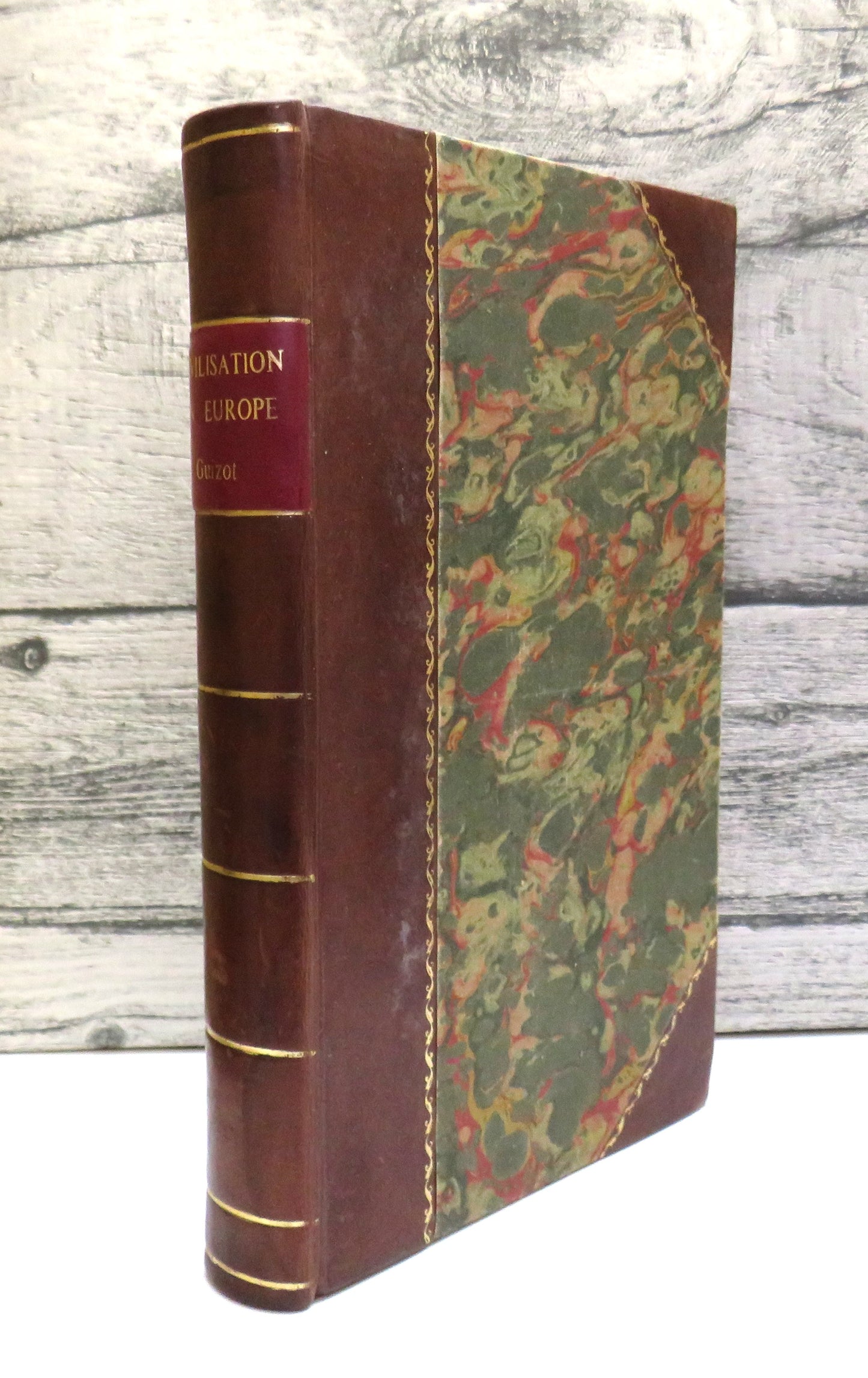 Historie De La Civilisation En Europe Par M. Guizot 1868 Antique French Book Nicely Bound