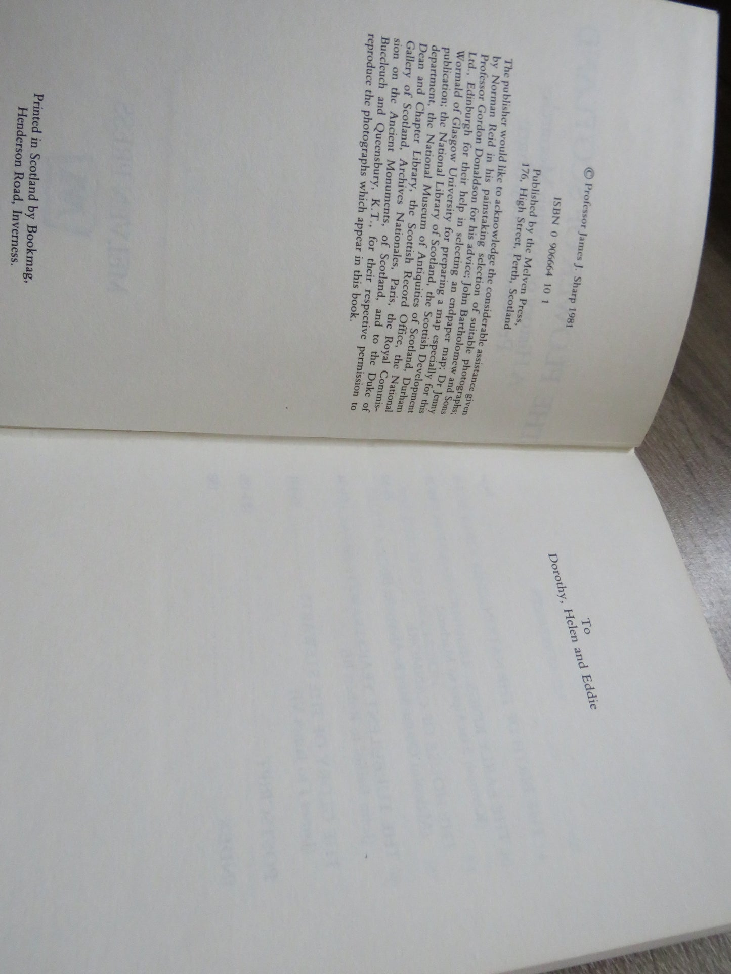 The Flower of Scotland A History of the Scottish Monarchy By Professor James J. Sharp 1981