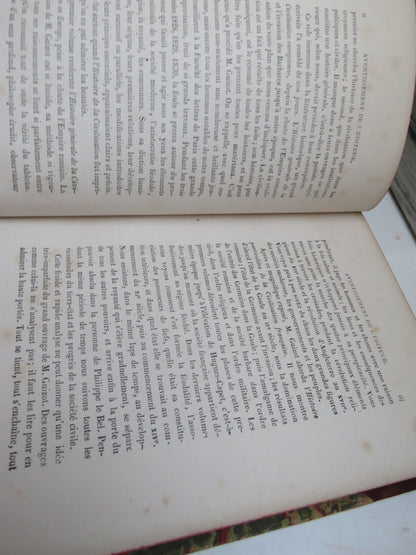 Historie De La Civilisation En Europe Par M. Guizot 1868 Antique French Book Nicely Bound book image 7