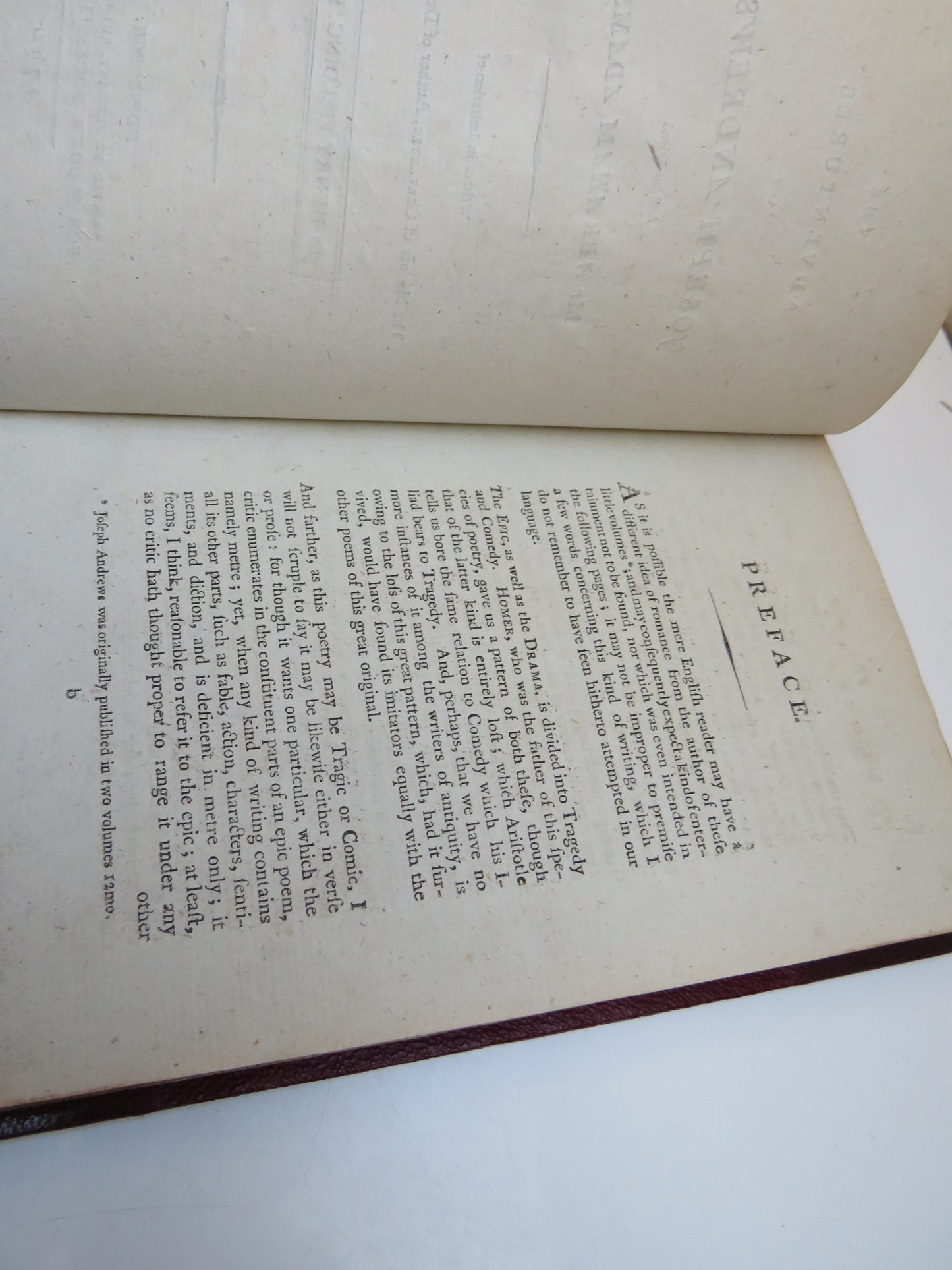 The Adventures of Joseph Andrews And His Friend Mr Abraham Adams Written In Imitation of the Manner of Cervantes, Author of Don Quixote By Henry Fielding Esq 1792