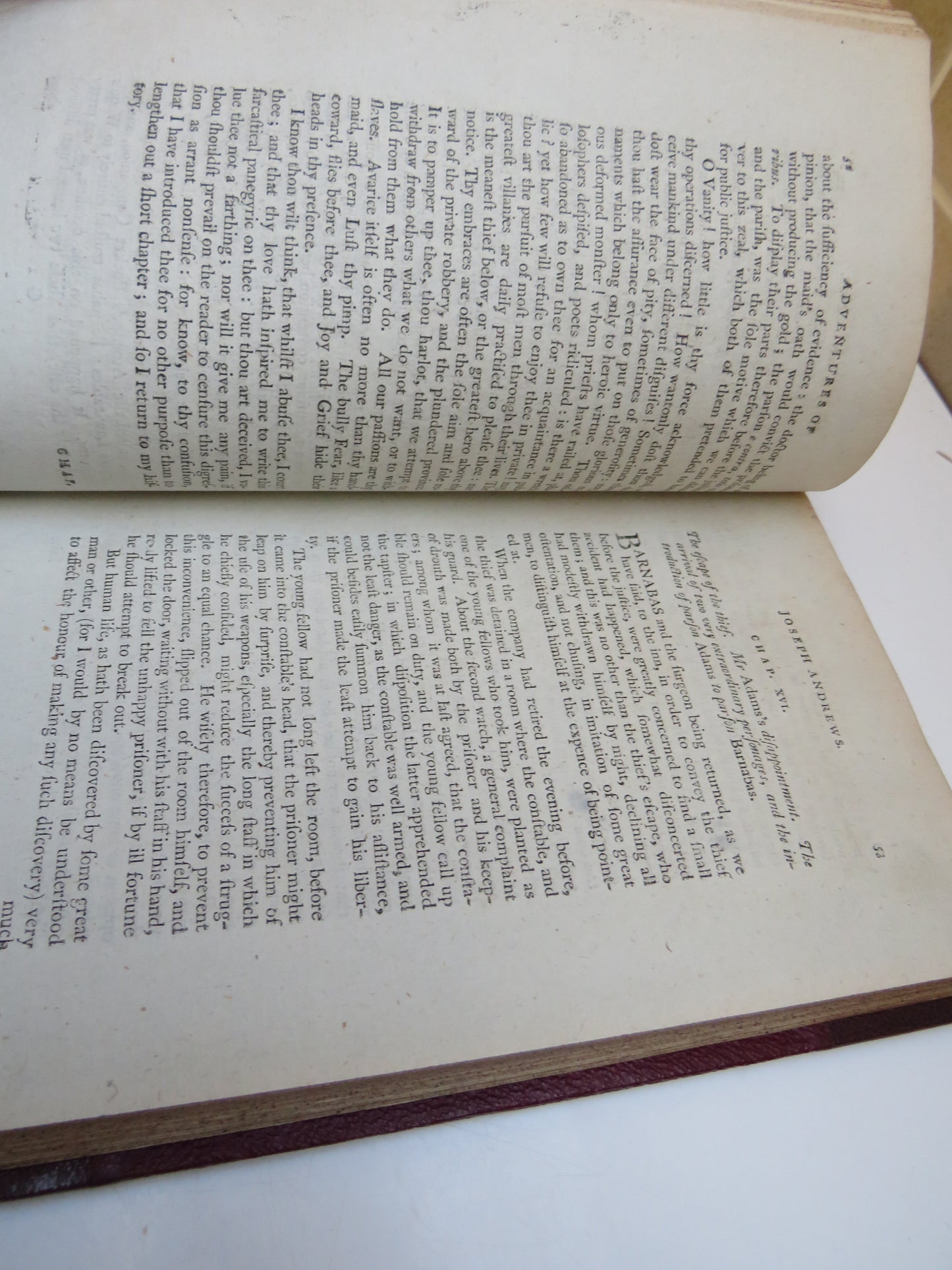 The Adventures of Joseph Andrews And His Friend Mr Abraham Adams Written In Imitation of the Manner of Cervantes, Author of Don Quixote By Henry Fielding Esq 1792