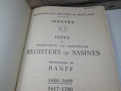 Registers and Records of Scotland Indexes No.18 Index To Secretary's and Particular Registers of Sas book image 4