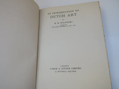 An Introduction To Dutch Art By R.H. Wilenski 1929 book image 3