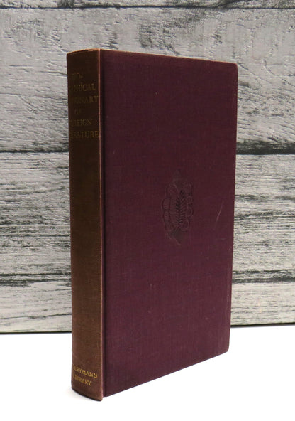 A Short Biographical Dictionary of Foreign Literature By R. Farquharson Sharp 1933