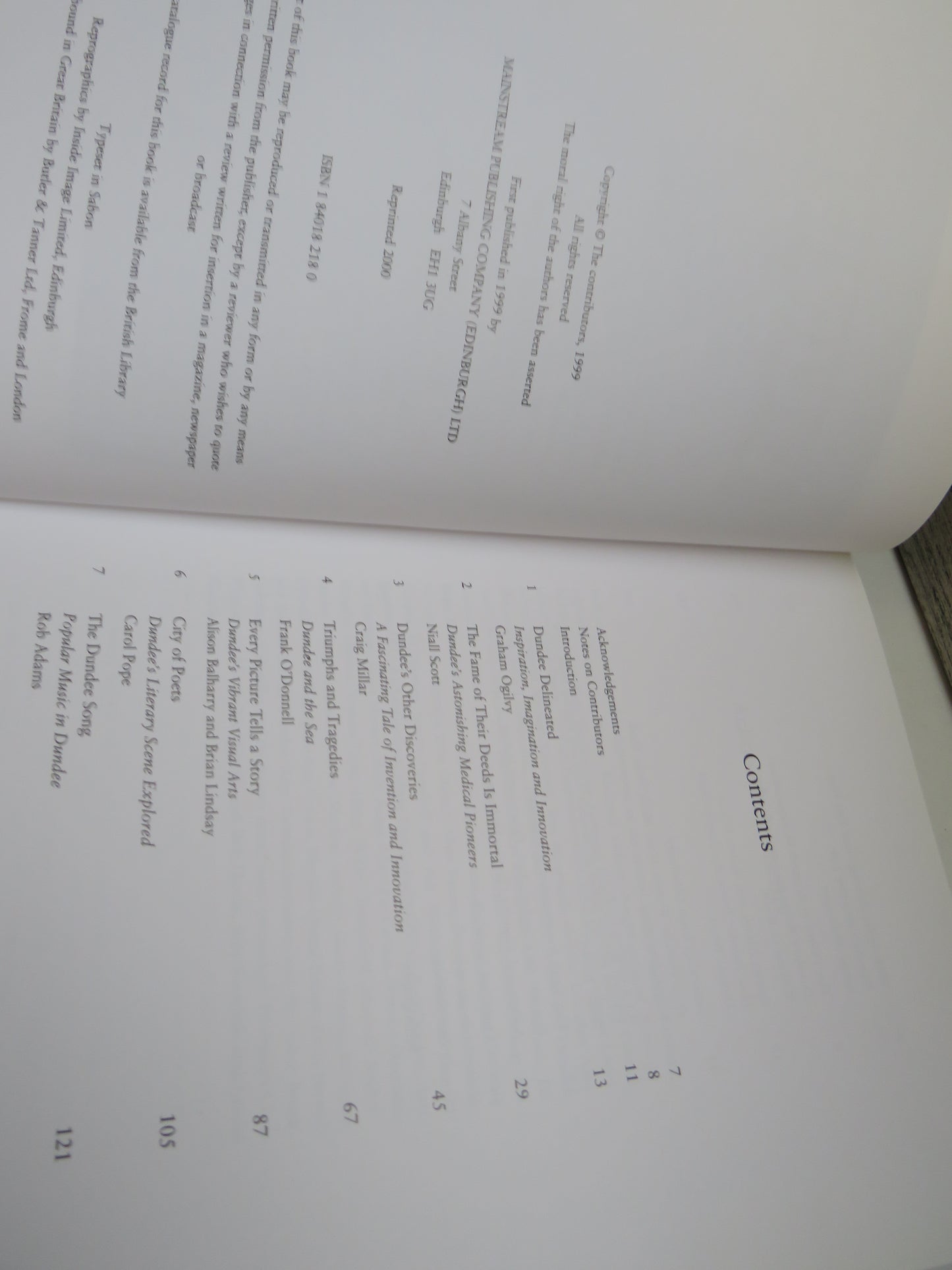 Dundee A Voyage of Discovery Edited By Graham Ogilvy 2000