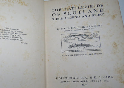 The Battlefields of Scotland Their Legend and Story By T.C.F. Brotchie 1913 book image 4
