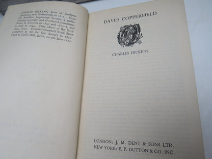 David Copperfield By Charles Dickens 1938 Everyman's Library