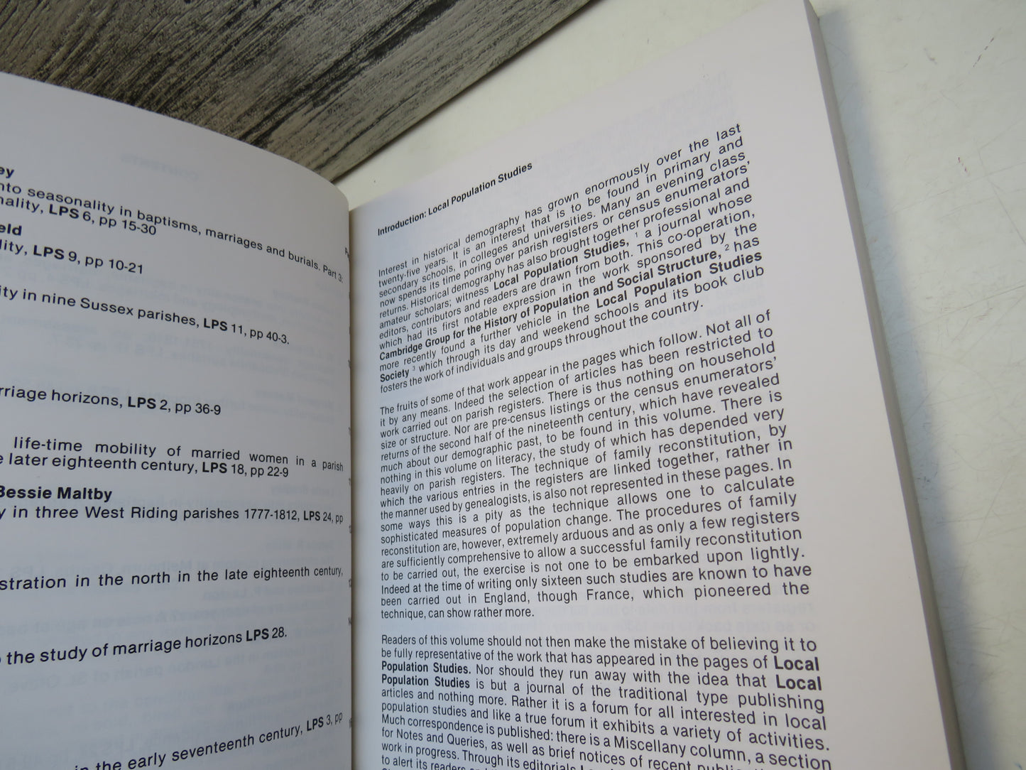 Population Studies From Parish Registers A Selection of Readings From Local Population Studies Edited By Michael Drake at The Open University 1982