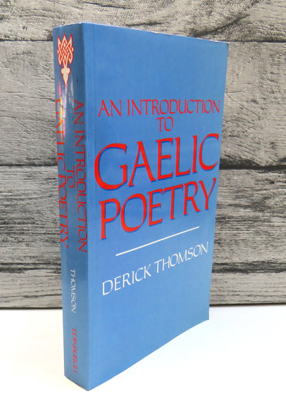 An Introduction To Gaelic Poetry By Derick Thomson 1990 book front cover