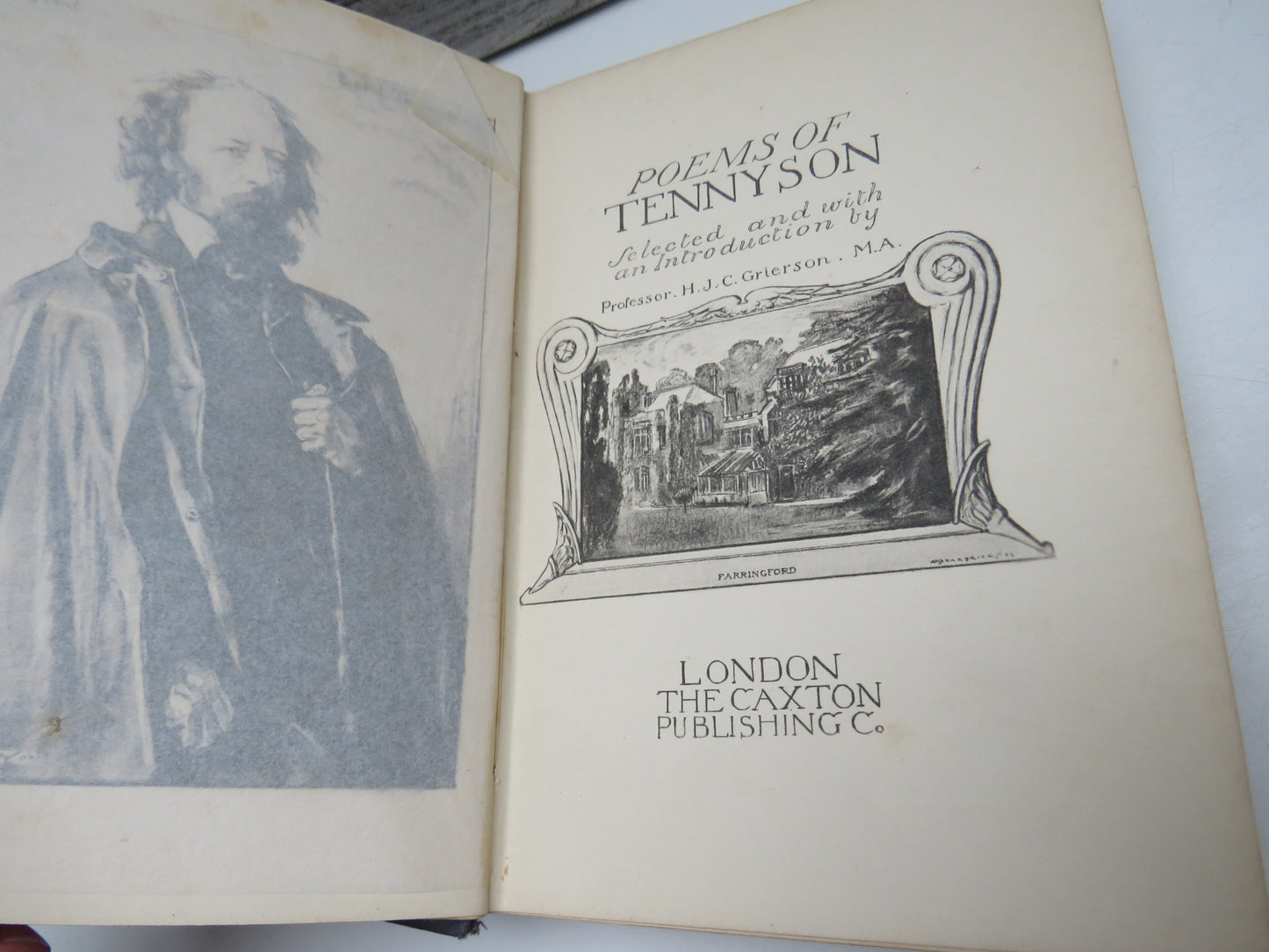 Poems of Tennyson Selected and With An Introduction By Professor H.J.C. Grierson
