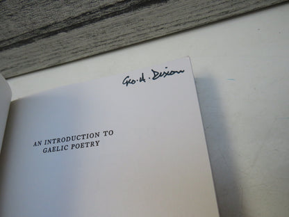 An Introduction To Gaelic Poetry By Derick Thomson 1990 book image 5