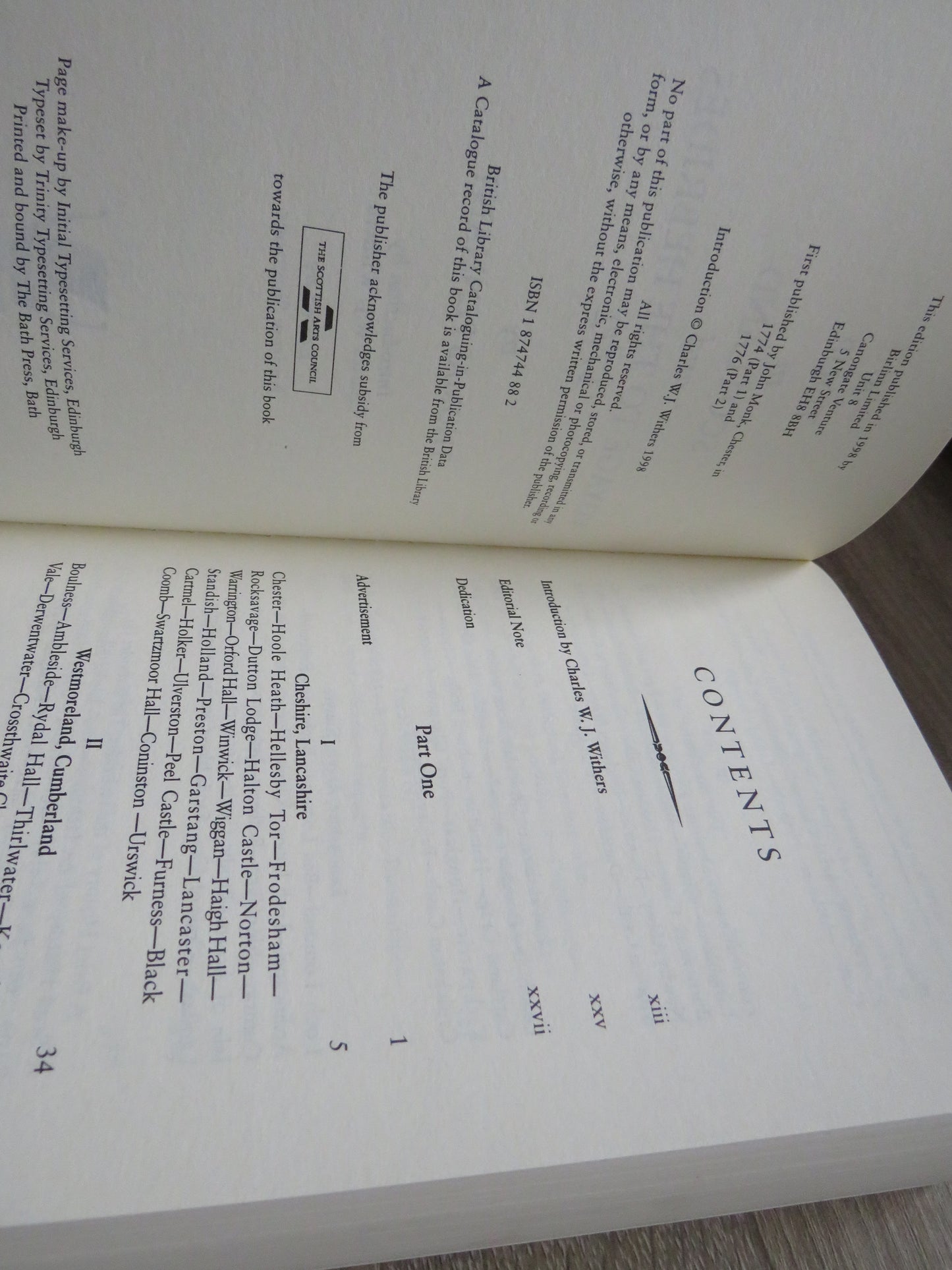 A Tour In Scotland and Voyage To The Hebrides 1772 By Thomas Pennant 1998