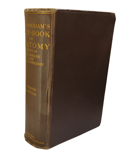 Cunningham's Text-Book Of Anatomy Edited By J.C.Brash and E.B Jamieson 1943 book front cover