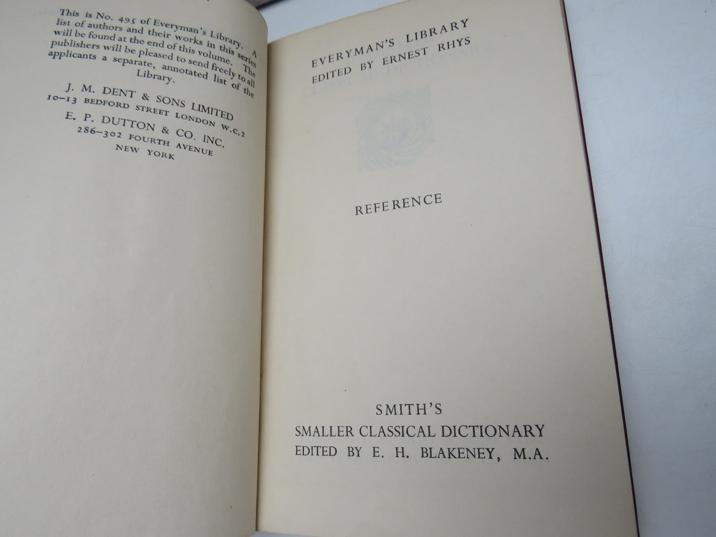 A Smaller Classical Dictionary 1937