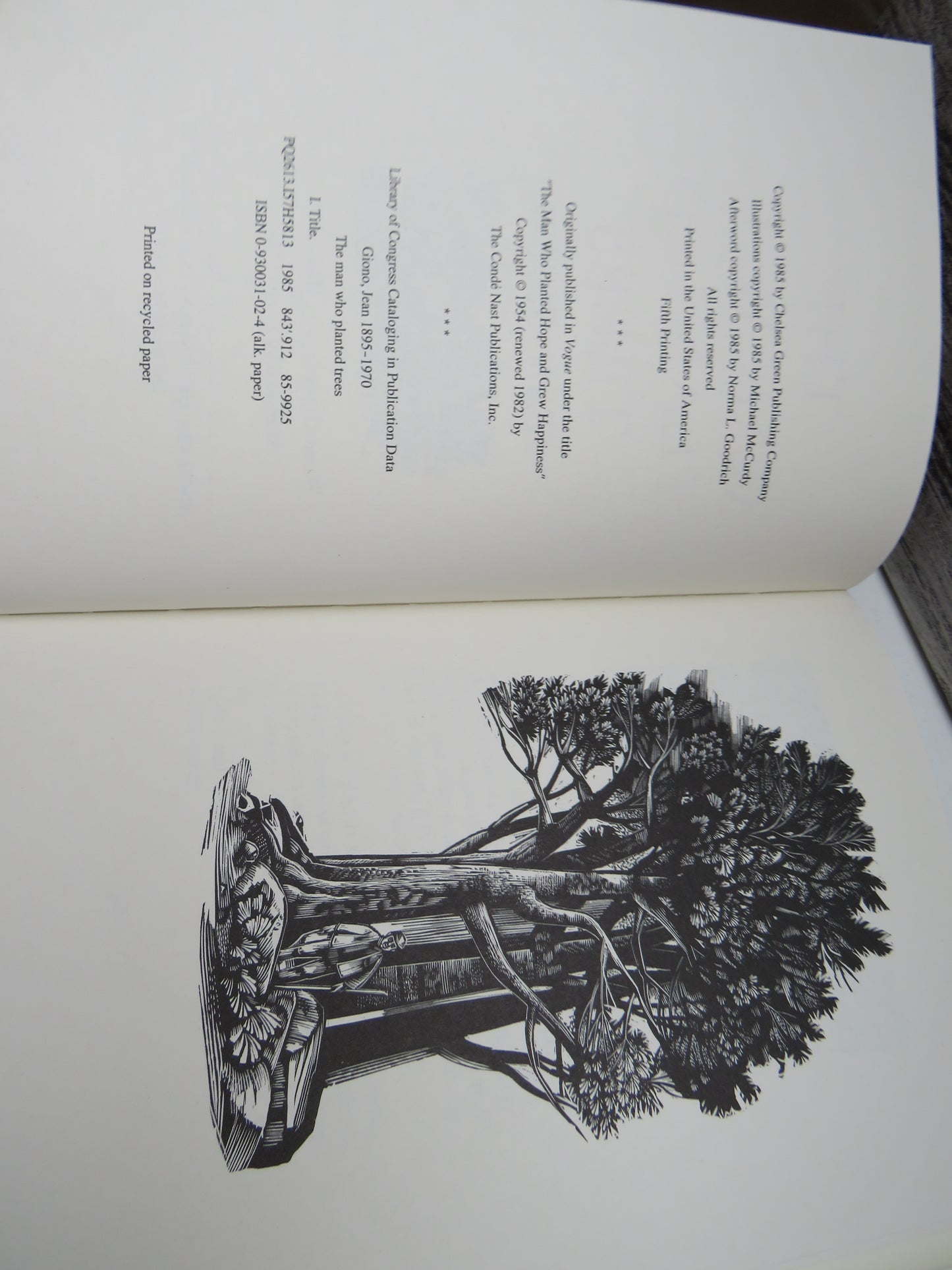The Man Who Planted Trees By Jean Giono 1985