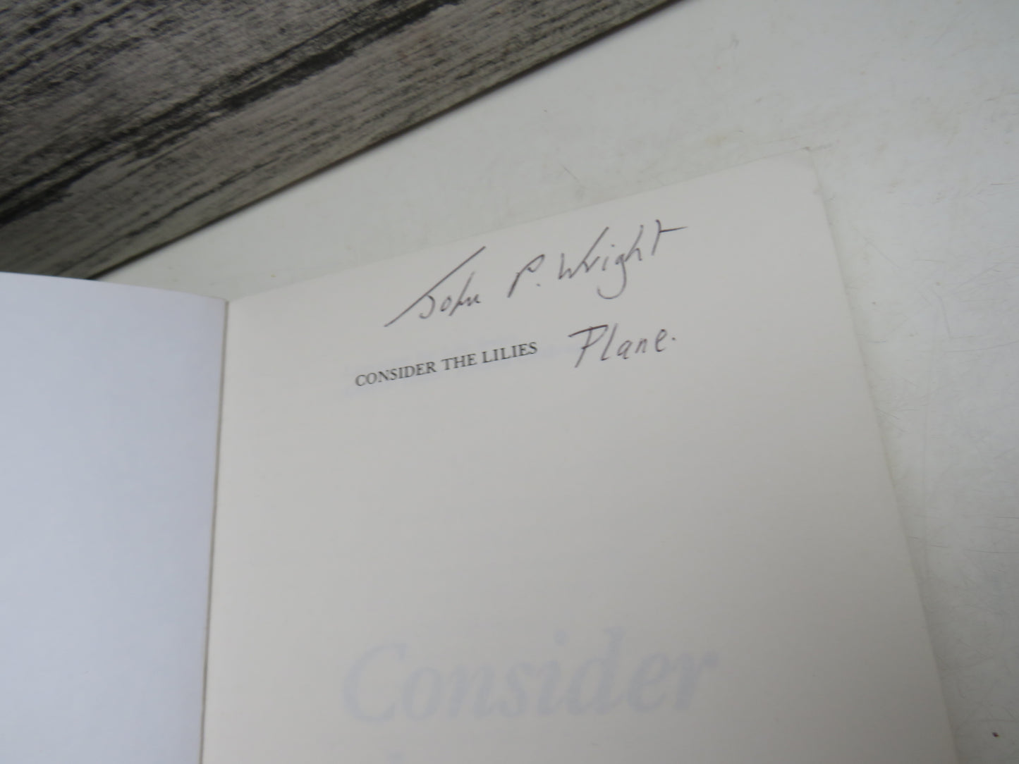 Consider The Lilies By Iain Crichton Smith 1984