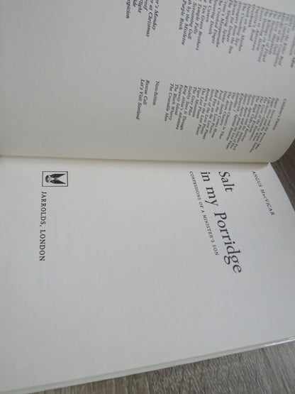 Salt In My Porridge Confessions Of A Minister's Son By Angus MacVicar 1972 book image 2