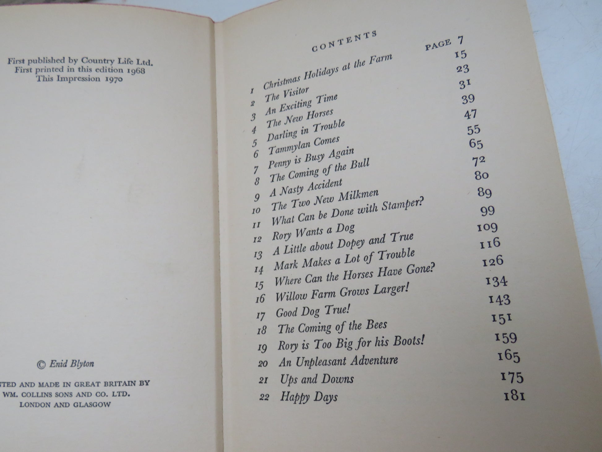 Adventures On Willow Farm By Enid Blyton 1970 book image 4