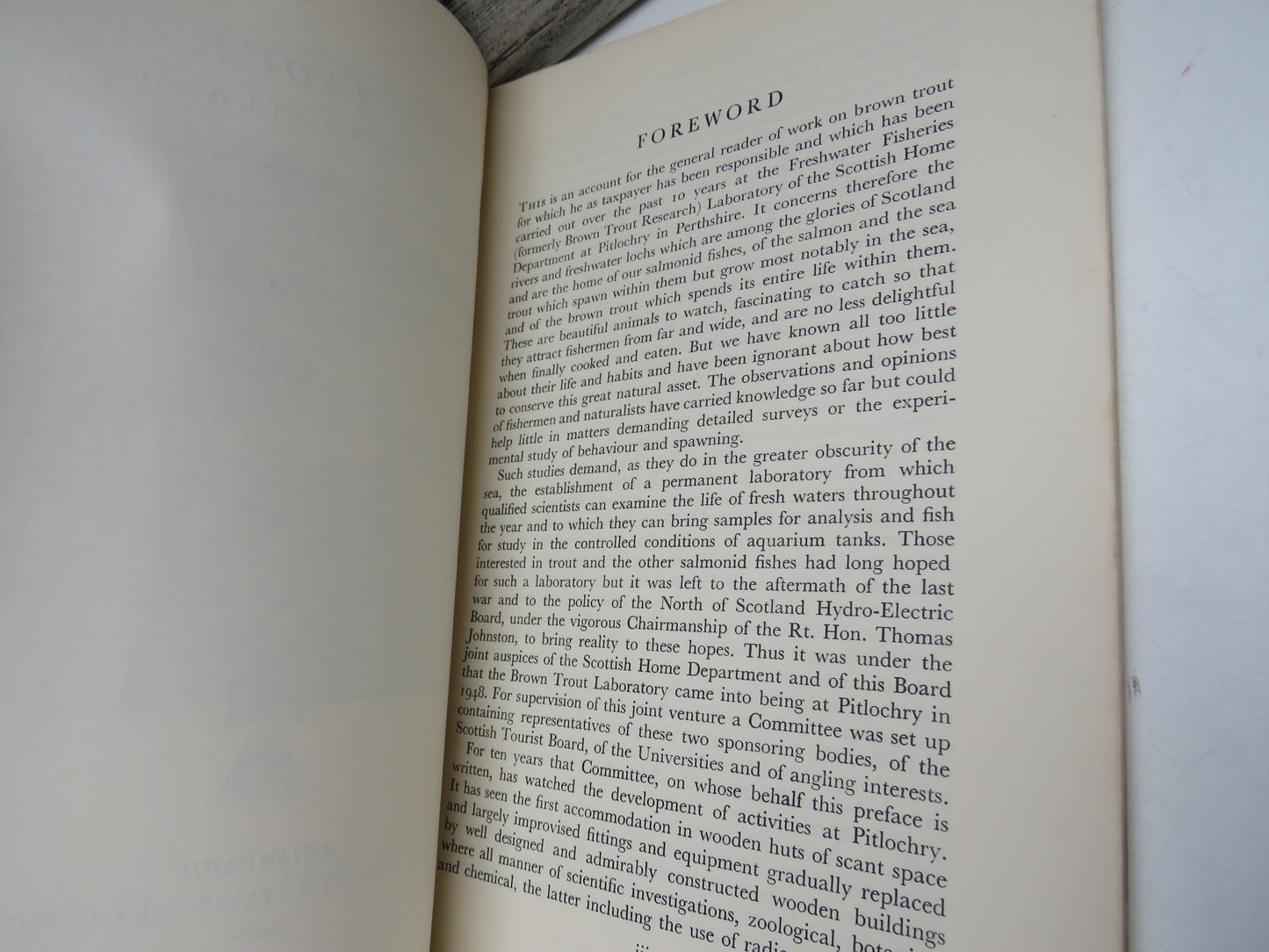 Trout In Scotland A Story of Brown Trout Research At Pitlochry By K.A. Pyefinch 1960