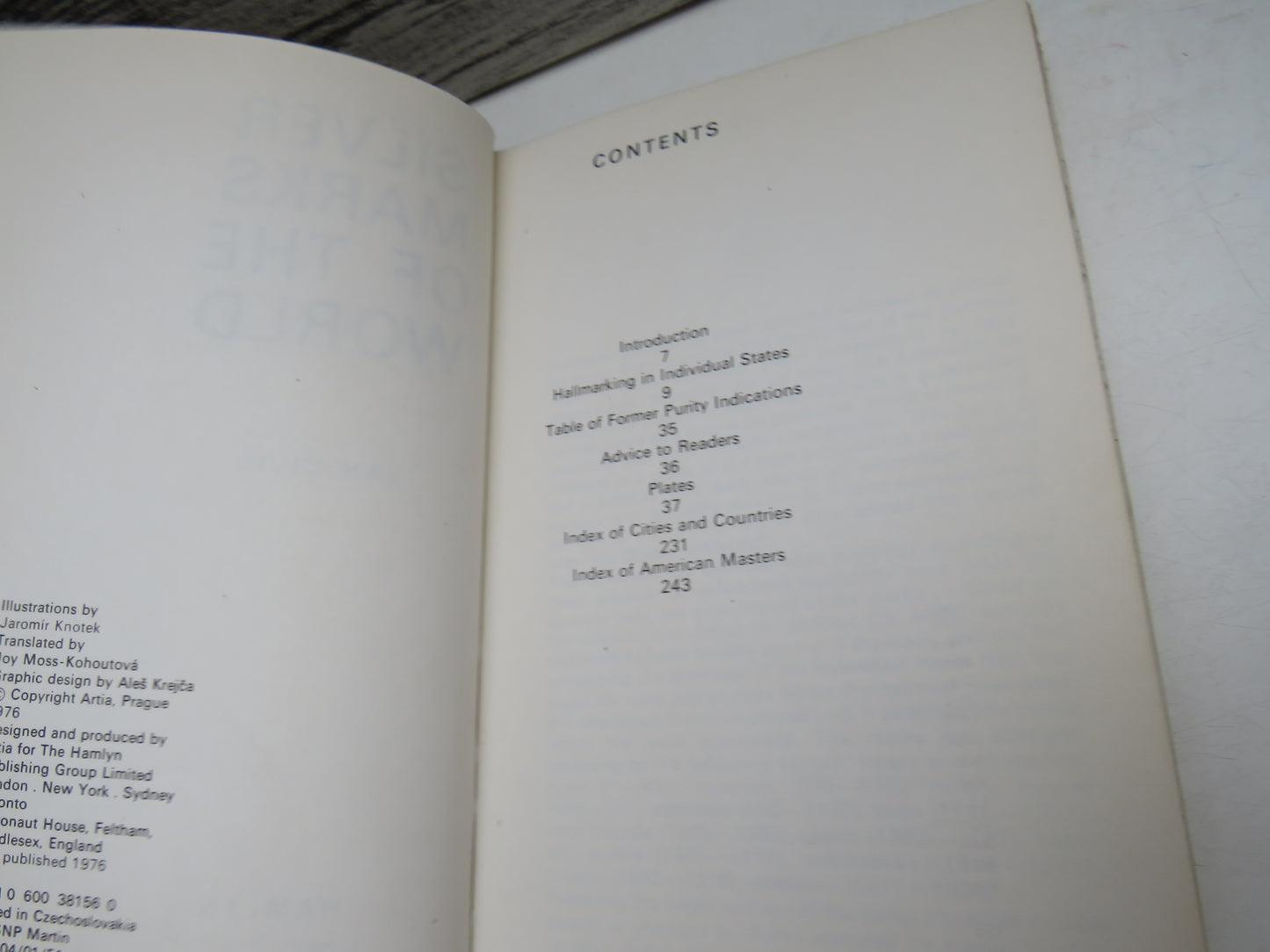 Silver Marks of the World By Jan Divis 1976
