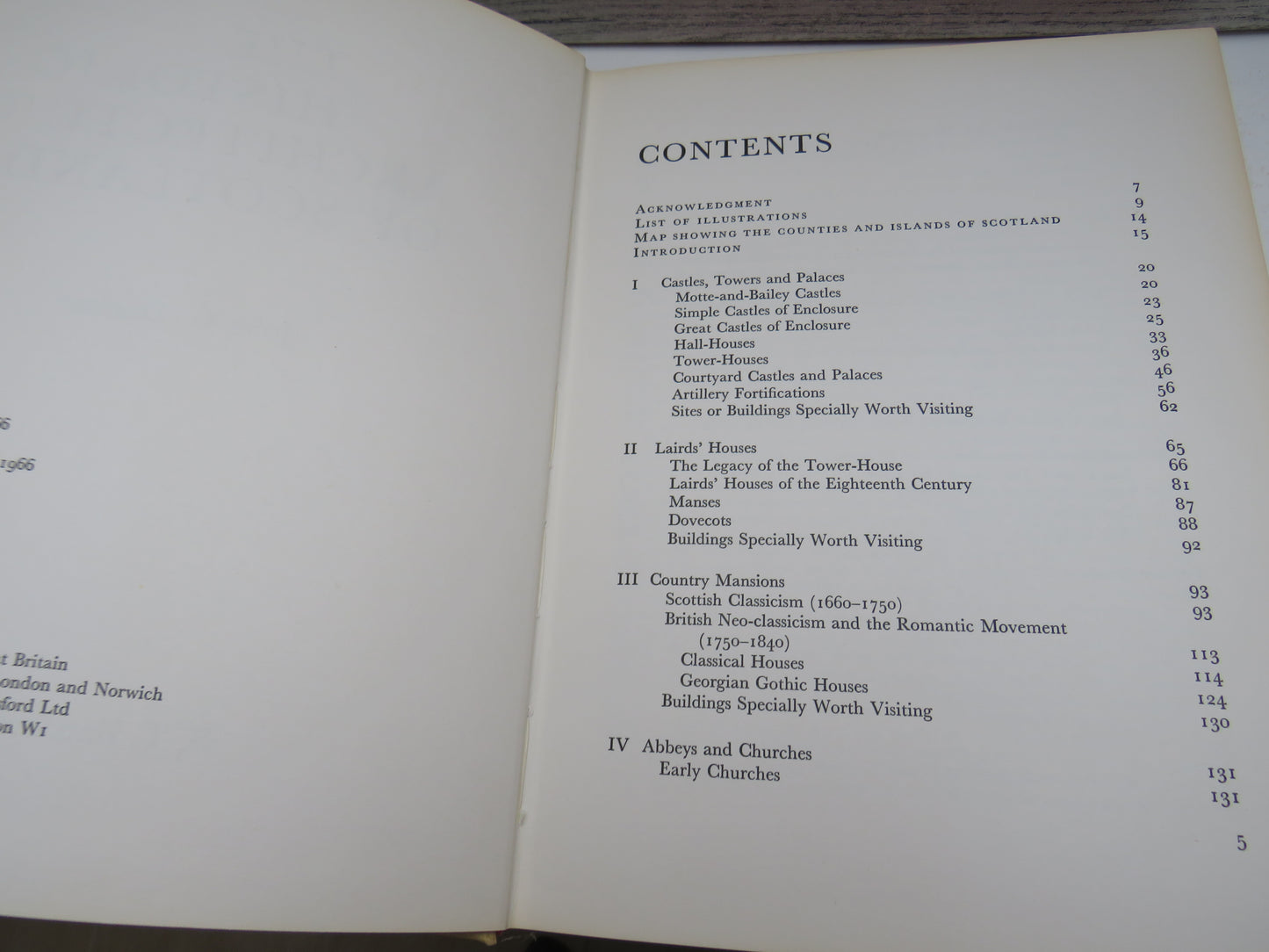 The Historic Architecture of Scotland By John G. Dunbar 1966