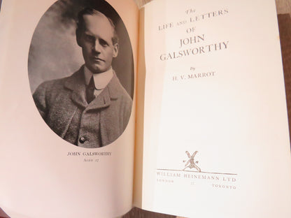 The Life and Letters of John Galsworthy By H.V. Marrot 1935 1st Edition book image 7