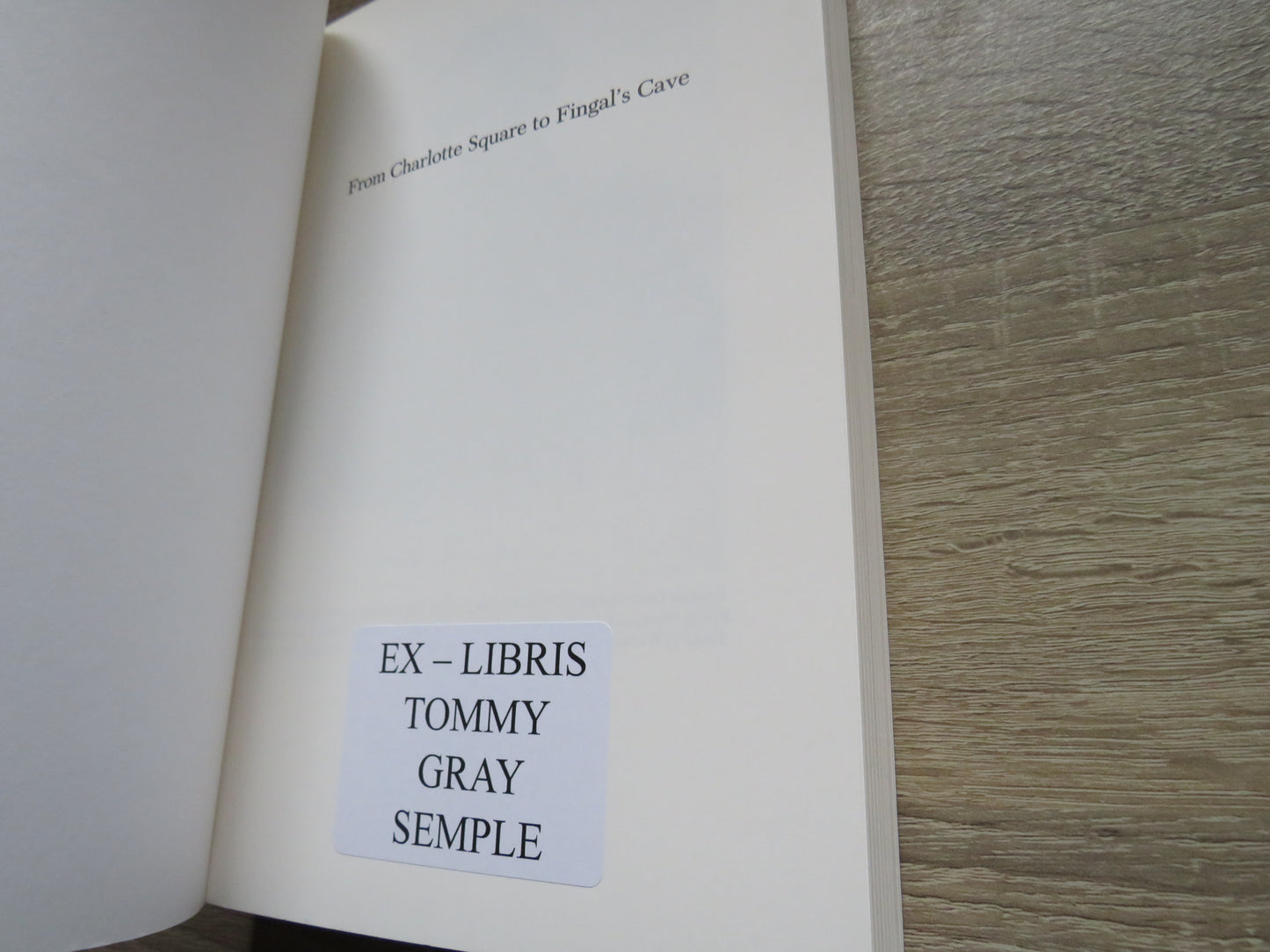 From Charlotte Square To Fingal's Cave Reminiscences Of A Journey Through Scotland 1820-1824 By Krystyn Loch-Szyrma 2004
