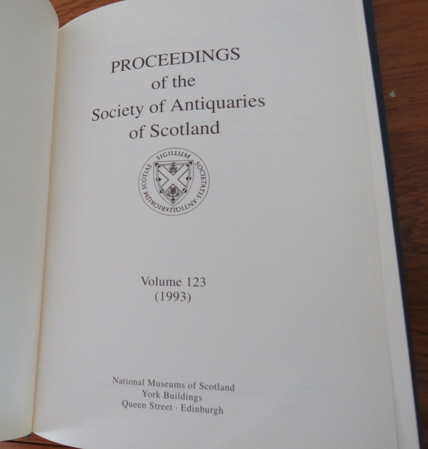 Proceedings of the Society of Antiquaries of Scotland Volume 123(1993)