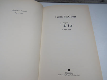 'Tis A Memoir By Frank McCourt 1999