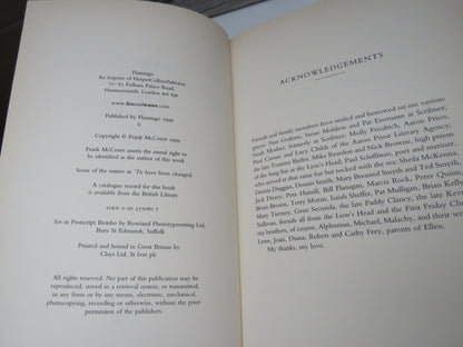 'Tis A Memoir By Frank McCourt 1999