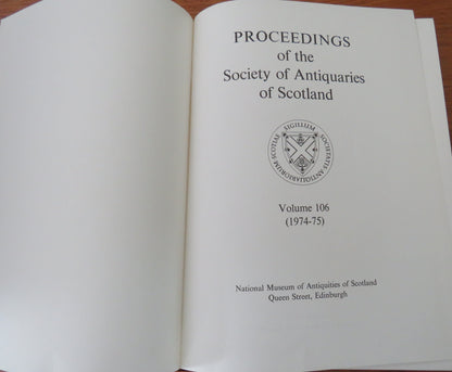 Proceedings of the Society of Antiquaries of Scotland Volume 106 (1974-75) book image 3