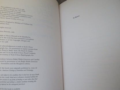 The Pencil A History of Design and Circumstance By Henry Petroski 1989 book image 4