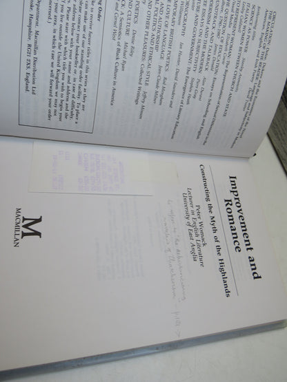 Improvement and Romance Constructing The Myth of the Highlands By Peter Womack 1989 book image 4