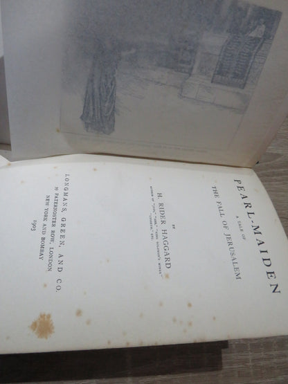 Pearl-Maiden A Tale of The Fall of Jerusalem By H. Rider Haggard 1903 book image 5
