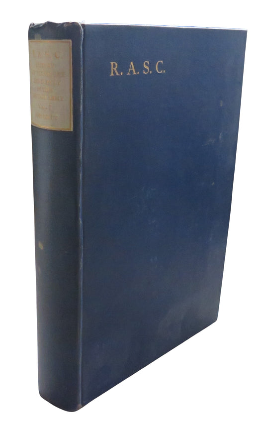 The Royal Army Service Corps A History of Transport and Supply In The British Army By John Fortescue Vol I 1930